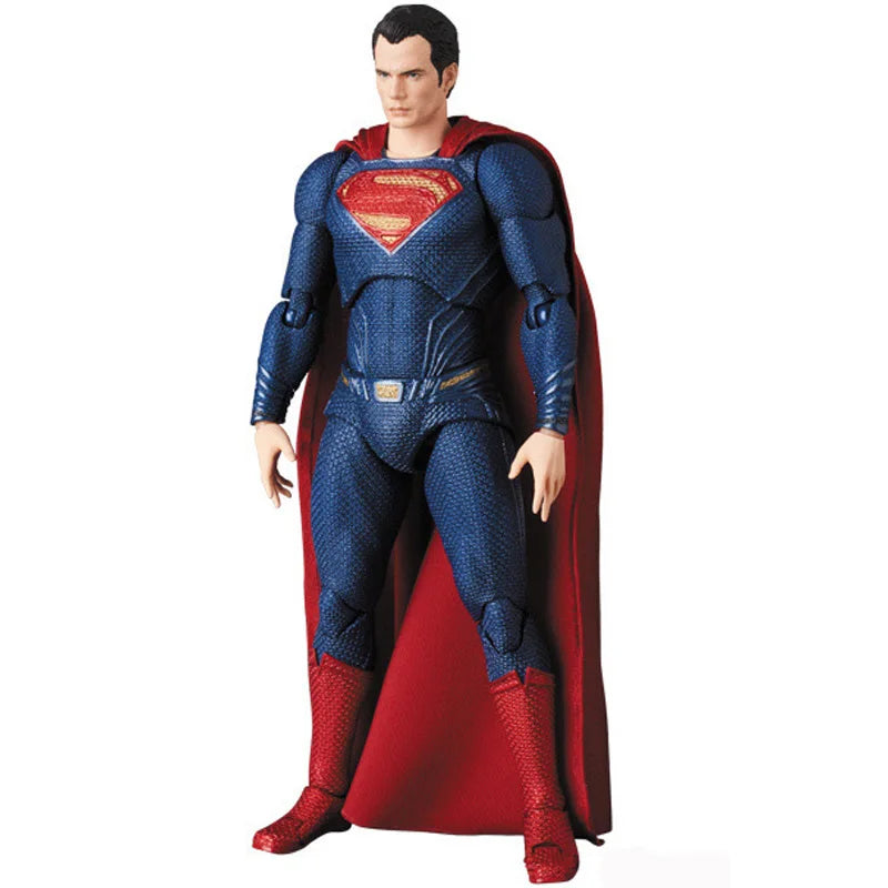 16cm DC Superman MAFEX 057 Justice League Super Man Action Figure Collection Model