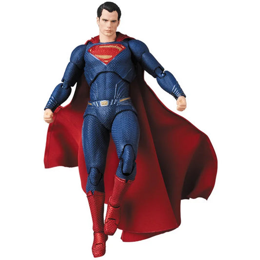 16cm DC Superman MAFEX 057 Justice League Super Man Action Figure Collection Model