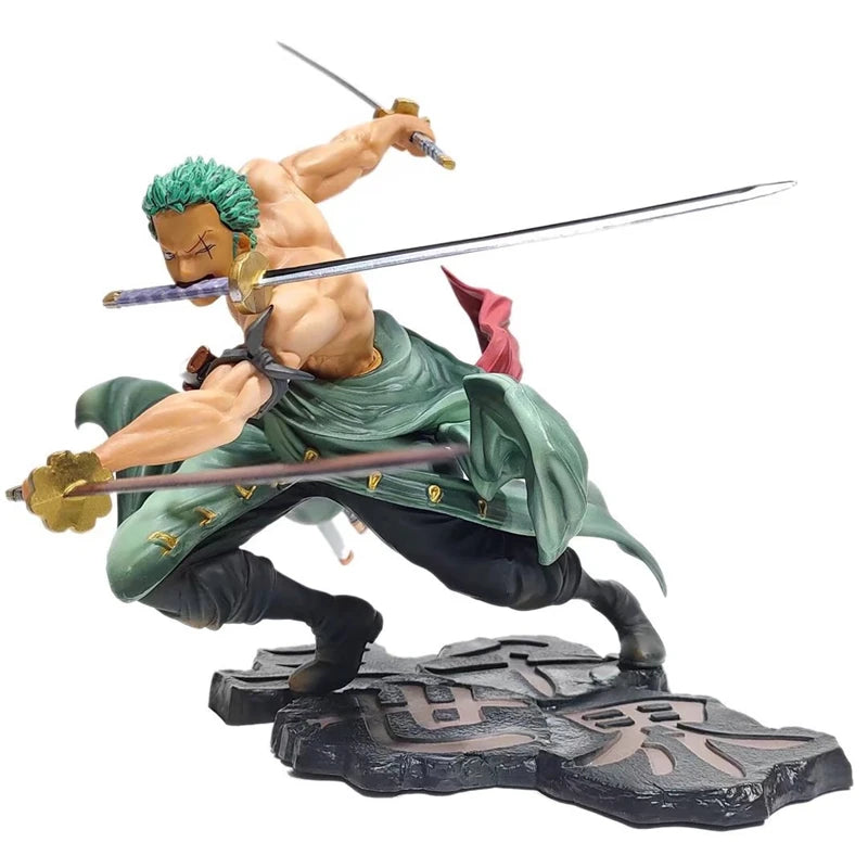 One Piece 10CM Figure Roronoa Zoro Three-blade Sa-maximum PVC Action Collection Figurine Model AU