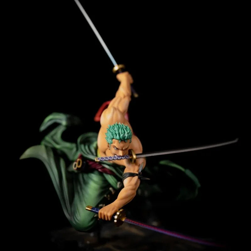 10cm Anime One Piece Figure Roronoa Zoro Three-blade Sa-maximum Action Figure PVC Collection Model