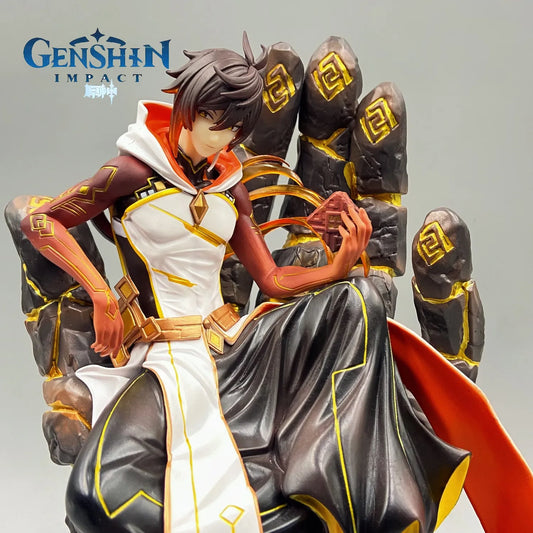 26cm Genshin Impact Figure Zhongli Collectible Model  Birthday Gift Toys Game Kid