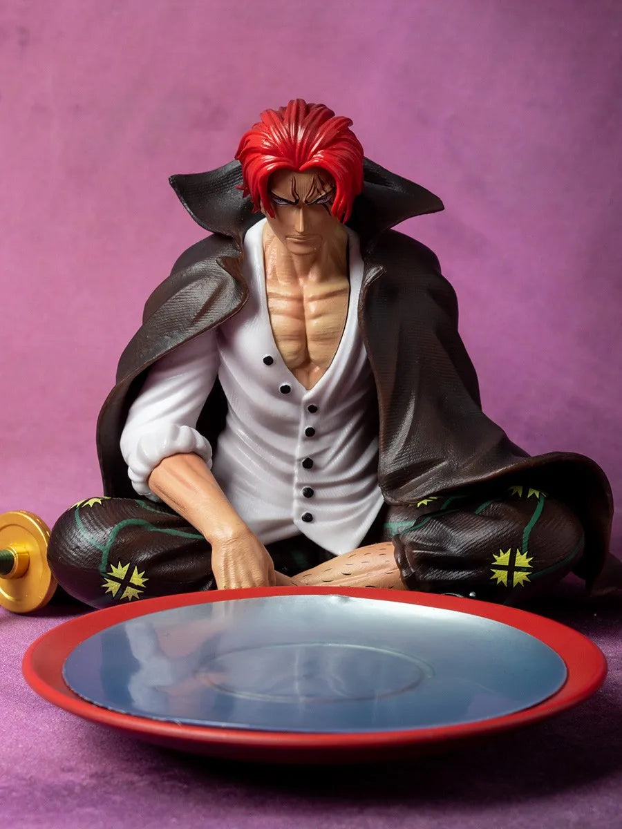 17cm One Piece Shanks Anime Figures Red Hair Shanks Action Figure PVC Statue Figurine Model Decoration Doll Toys