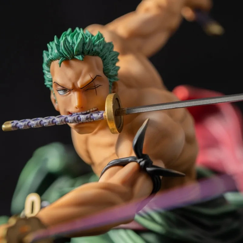 10cm Anime One Piece Figure Roronoa Zoro Three-blade Sa-maximum Action Figure PVC Collection Model