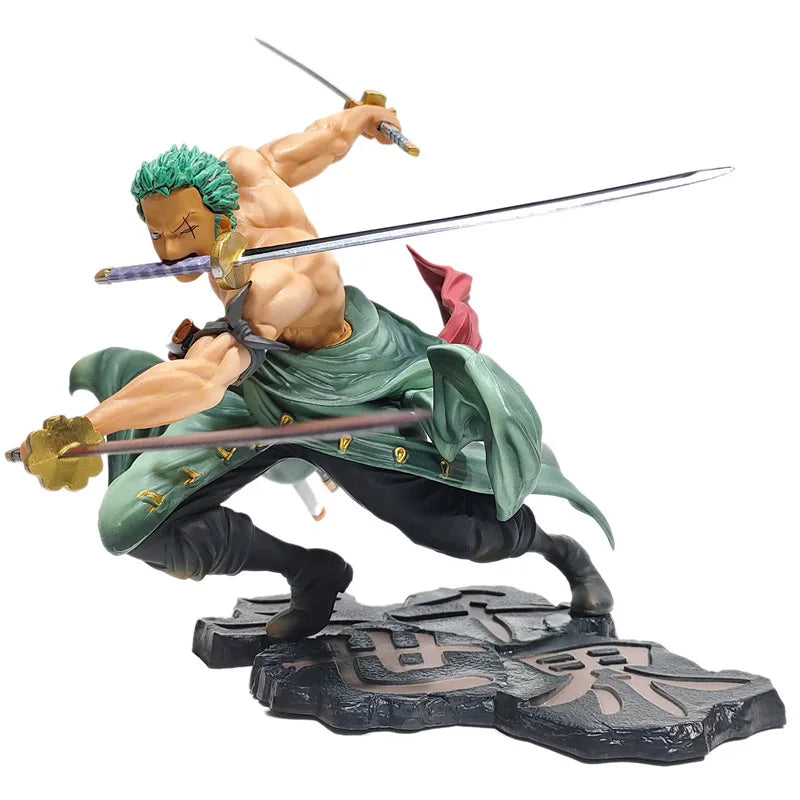 10cm Anime One Piece Figure Roronoa Zoro Three-blade Sa-maximum Action Figure PVC Collection Model