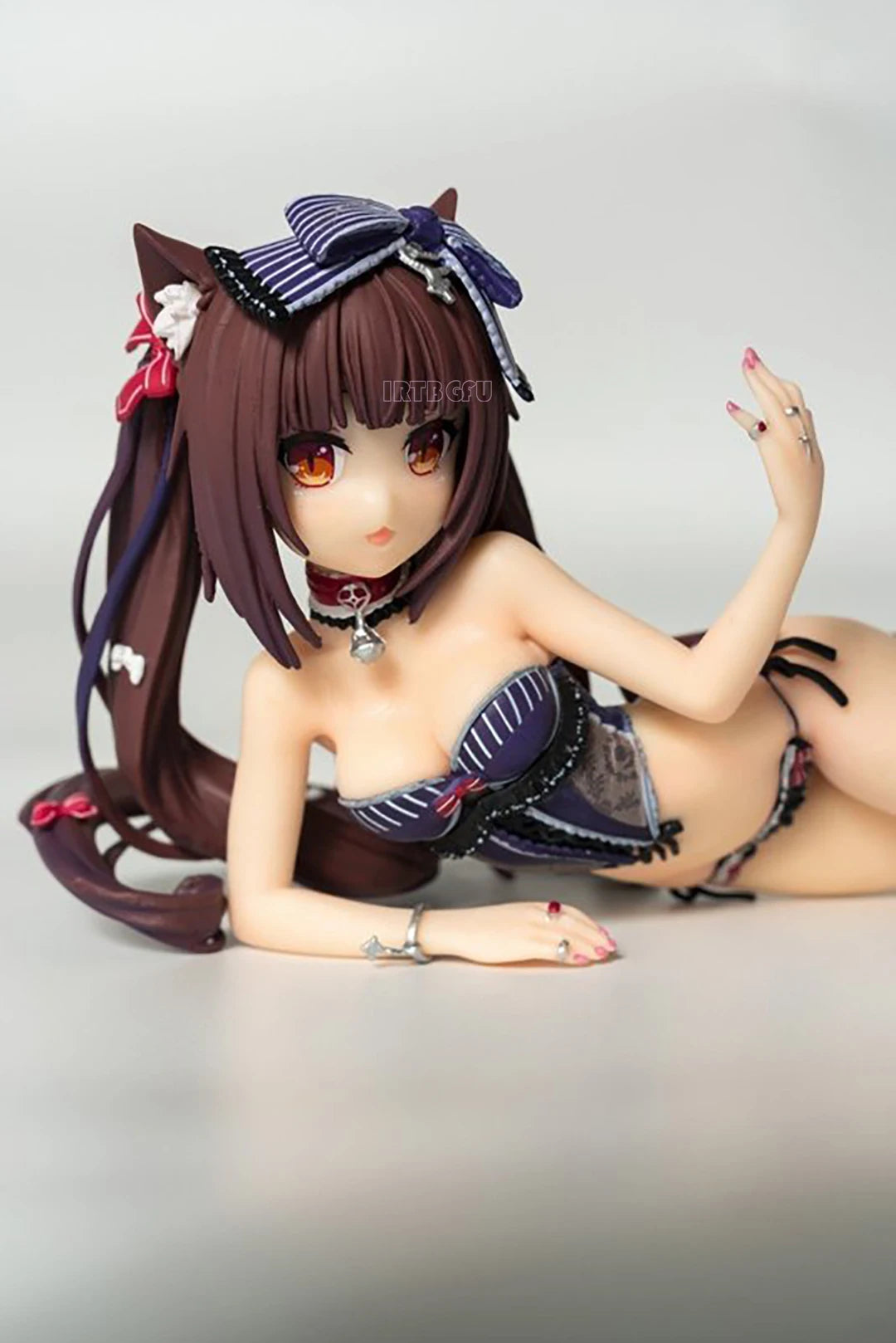 23cm length Nekopara Chocola vanilla Swimming Ver Complete Figure Anime Figure PVC Game Action Figure