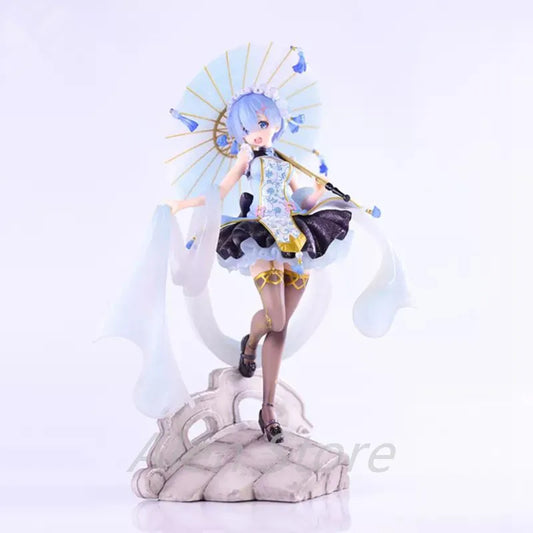 28cm Re:ZERO Starting Life in Another World Rem Qilolita Anime Girl Figure Action Figure Adult Collectible Doll Toys