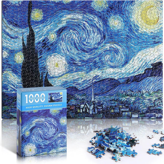 1000PCS Starry Night Puzzle Toys, Best Gift for Adults Artwork And Family Game AU