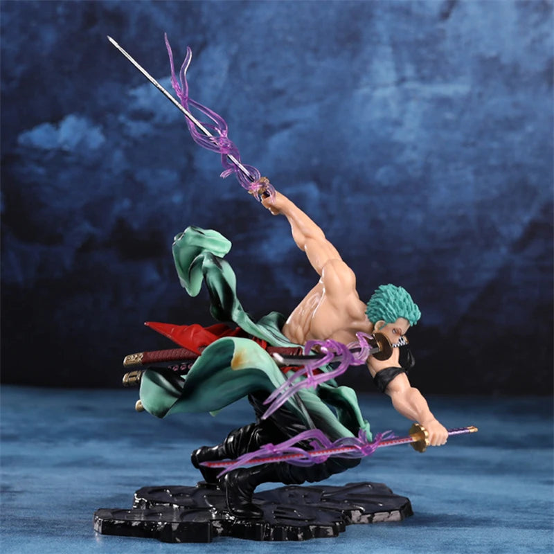 One Piece 10CM Figure Roronoa Zoro Three-blade Sa-maximum PVC Action Collection Figurine Model AU