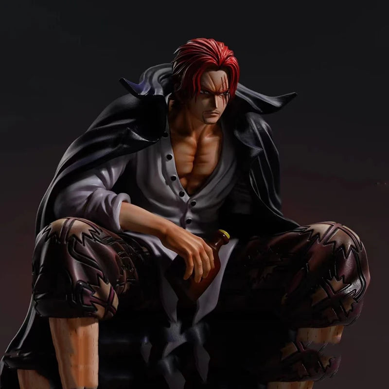 17cm One Piece Shanks Anime Figures Red Hair Shanks Action Figure PVC Statue Figurine Model Decoration Doll Toys