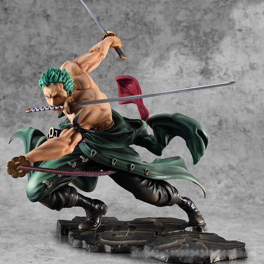 One Piece 10CM Figure Roronoa Zoro Three-blade Sa-maximum PVC Action Collection Figurine Model AU