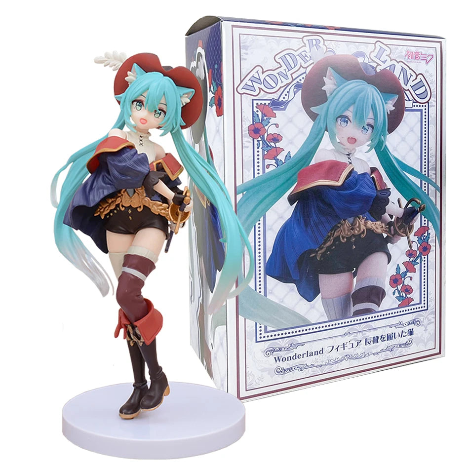 20cm Fairy Tale Wonderland Hatsune Miku Puss in Boots Action Figure