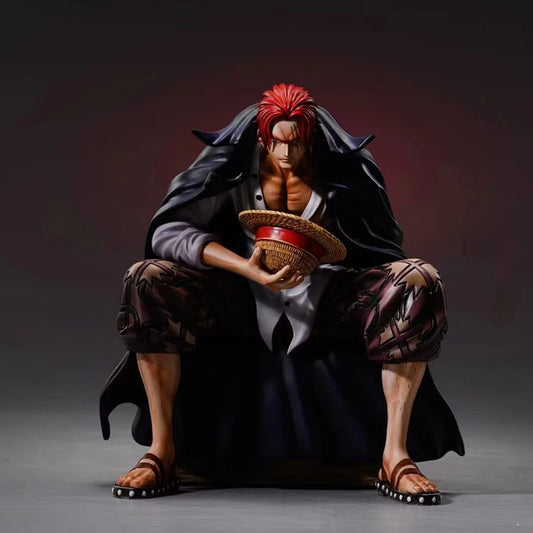 17cm One Piece Shanks Anime Figures Red Hair Shanks Action Figure PVC Statue Figurine Model Decoration Doll Toys