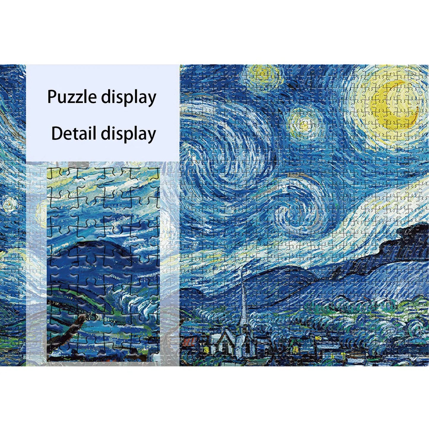 1000PCS Starry Night Puzzle Toys, Best Gift for Adults Artwork And Family Game AU