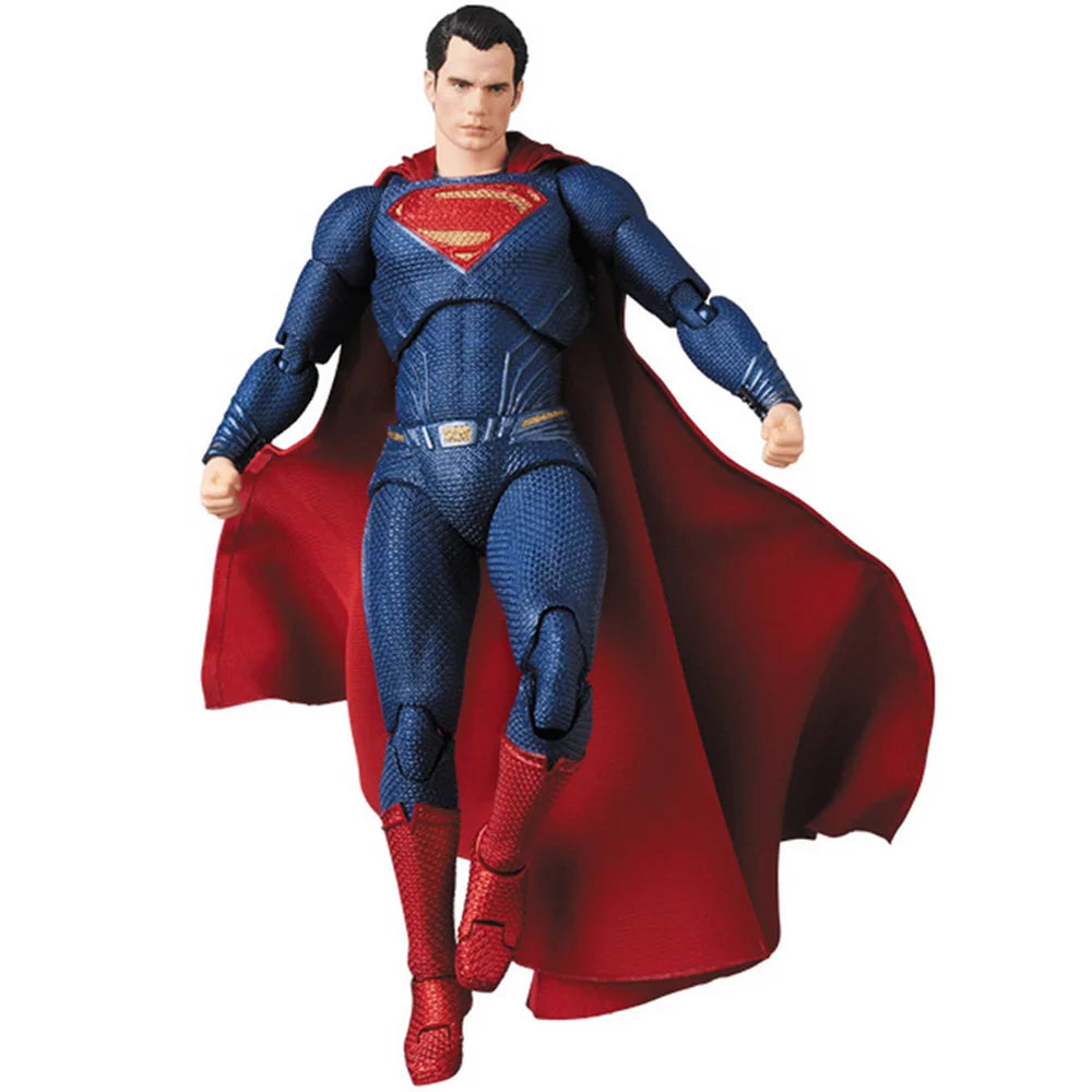 16cm DC Superman MAFEX 057 Justice League Super Man Action Figure Collection Model