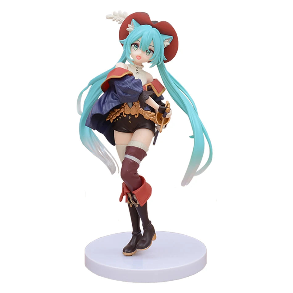 20cm Fairy Tale Wonderland Hatsune Miku Puss in Boots Action Figure