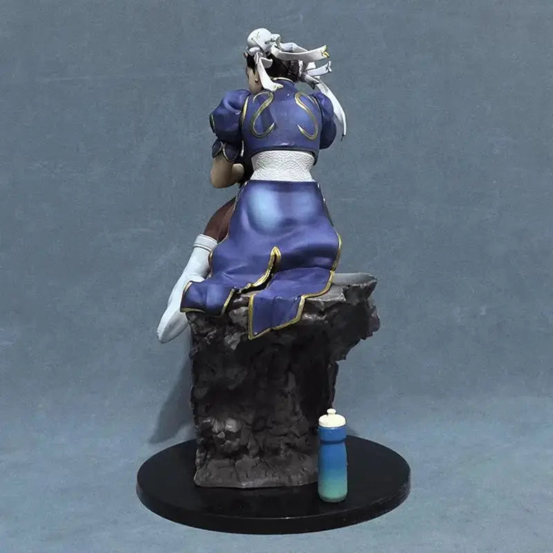 Street Fighter Chun Li Anime Figure Sitting Posture Pvc Models Collectible Statue Desk Ornament  Gifts