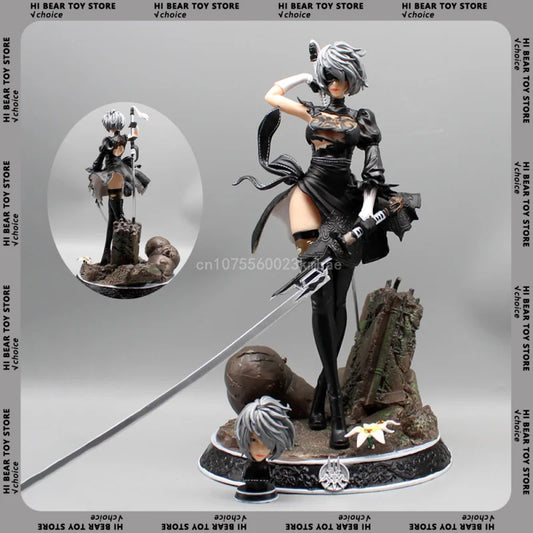 33cm Nier Automata Figures Yorha No.2 Figure PVC 2B Statue Action Figurine Collection