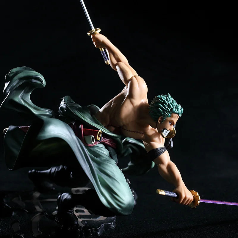 10cm Anime One Piece Figure Roronoa Zoro Three-blade Sa-maximum Action Figure PVC Collection Model