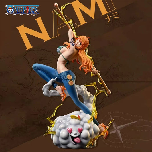 29cm One Piece Nami Anime Figure Pvc Statue Model Room Collection Decoration AU