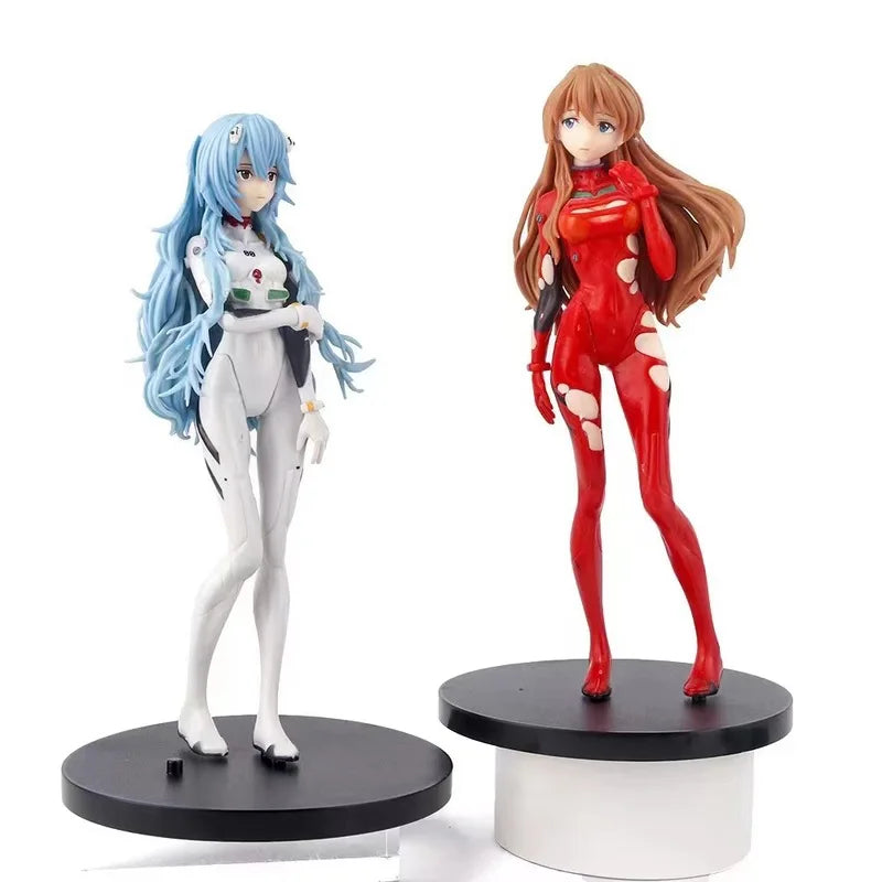 18cm New Anime Neon Genesis Evangelion Eva Ayanami Rei Kawaii Figure Pvc Model Toys Doll Collect Ornaments Gifts