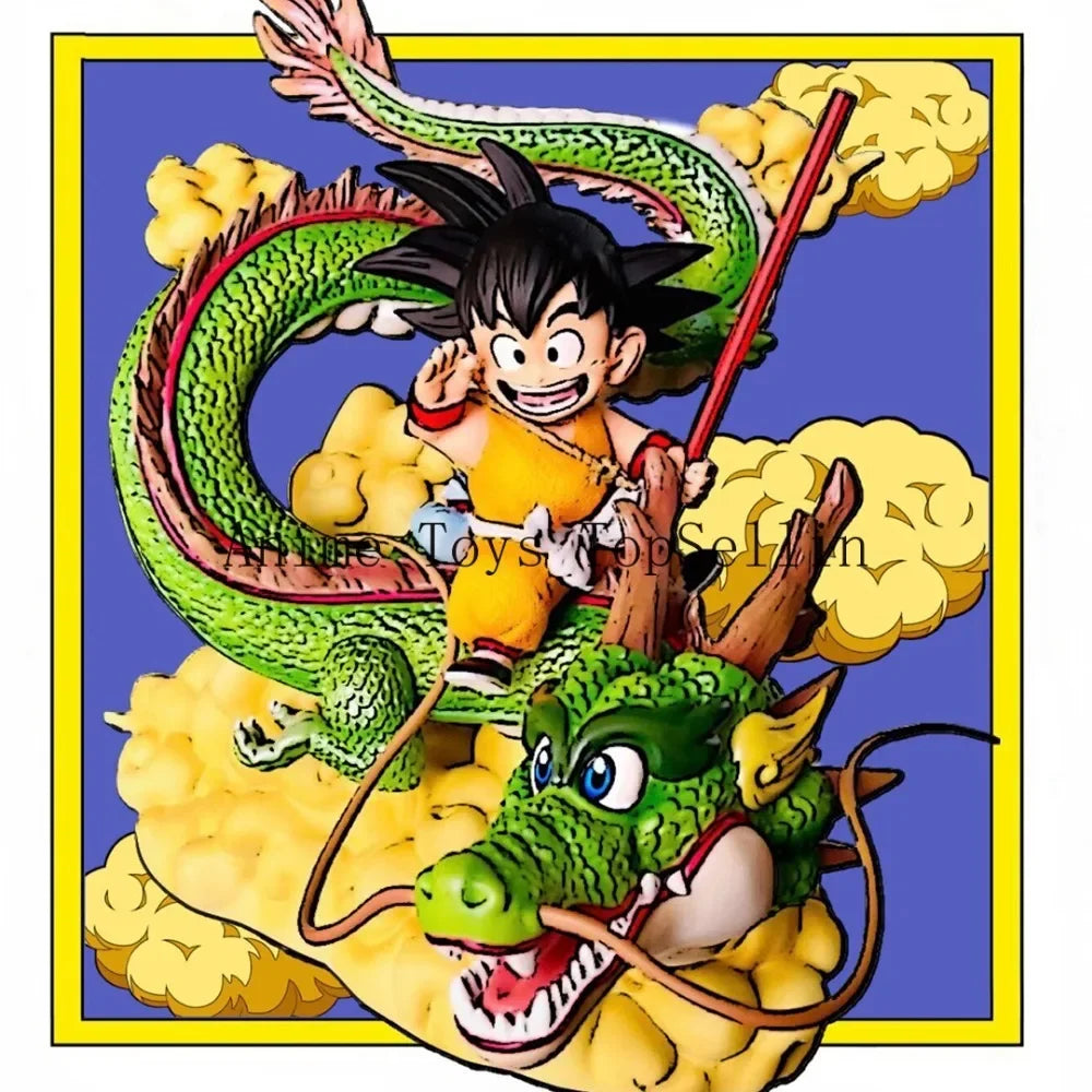 15cm Anime Dragon Ball Goku and Dragon PVC Action Figures Collection Model AU