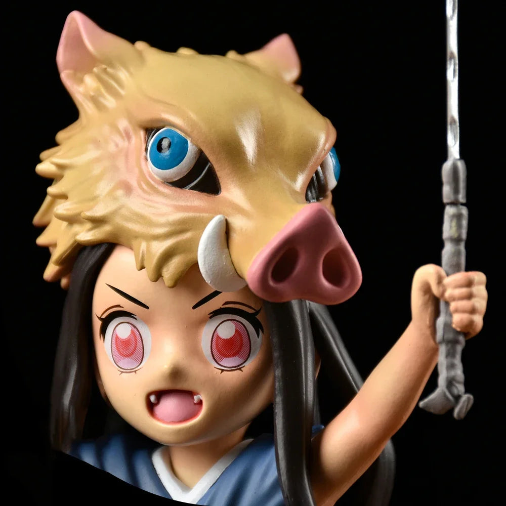 19CM Demon Slayer Anime Figure Kimetsu No Yaiba Pig's Head Kamado Nezuko Figurine Manga PVC Model