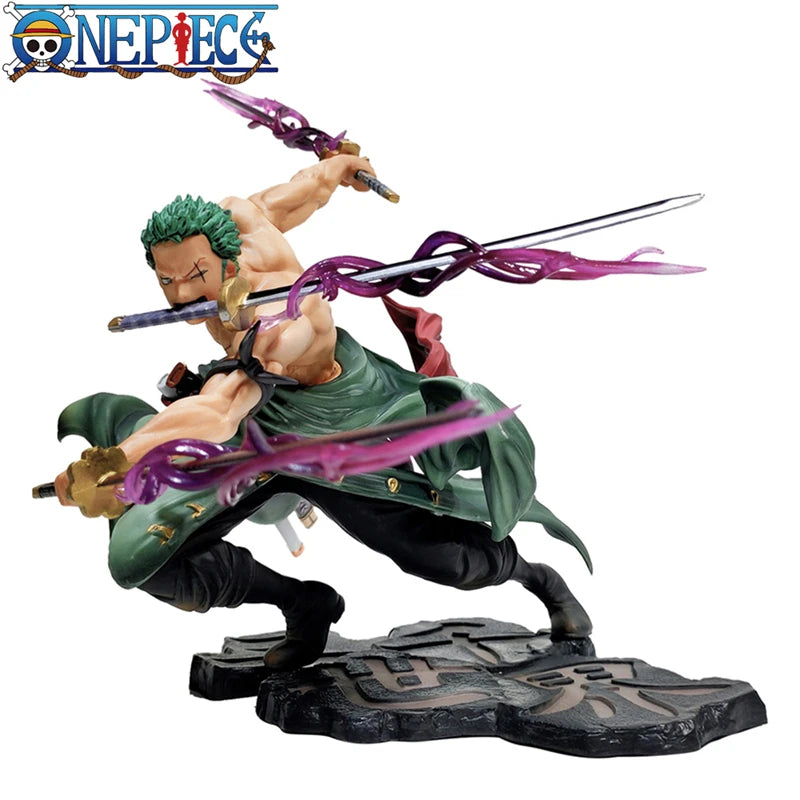 One Piece 10CM Figure Roronoa Zoro Three-blade Sa-maximum PVC Action Collection Figurine Model AU