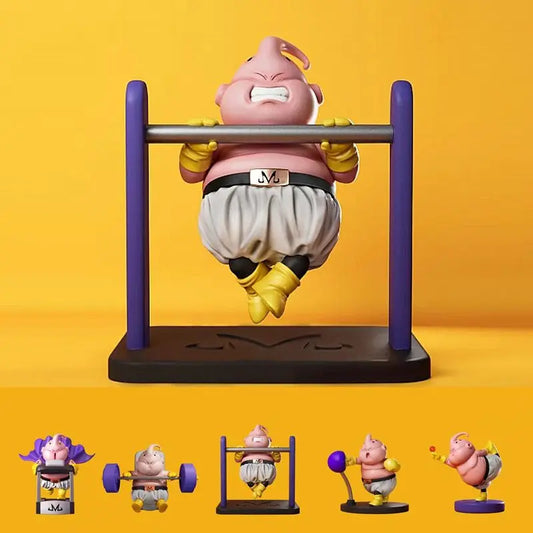 5pcs Fitness Body Dragon Ball Majin Buu Cute figure Collection AU