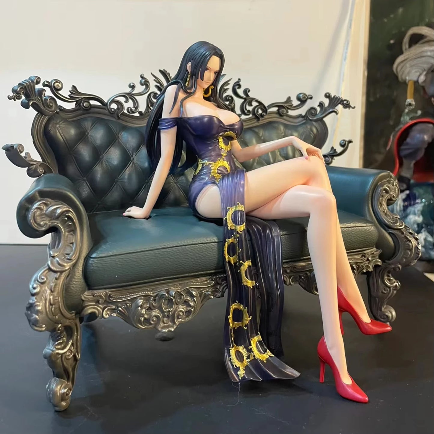 One Piece Anime Figure Nami Robin Boa Hancock In Stock Gk Suit Thug Series Action Figurine Model Collection