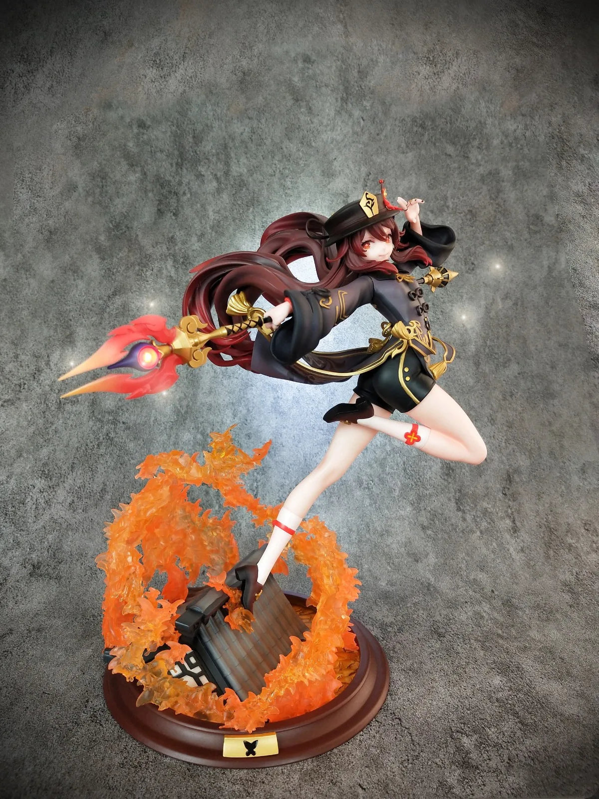 28CM Genshin Impact Hutao Anime Figure Combat Ver PVC Action Figurine Collectible Model