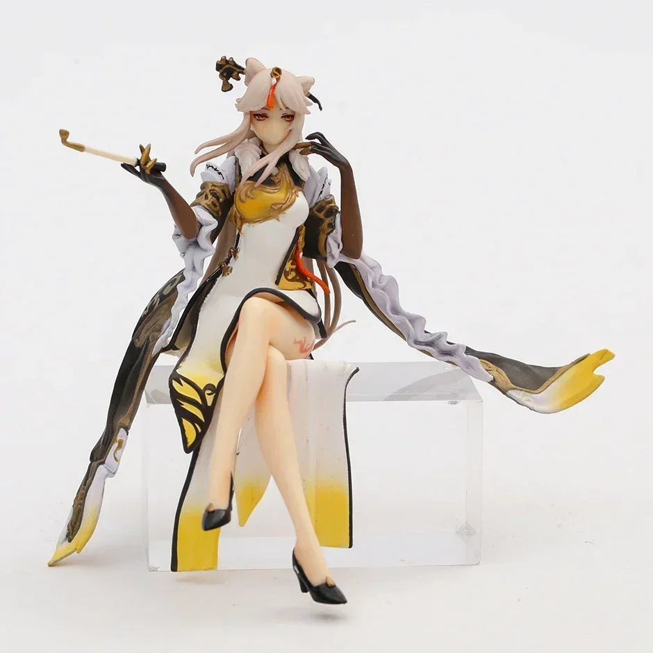 14cm Genshin Impact Ningguang PVC Figurine Doll Model Figure