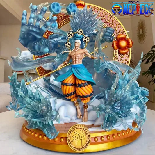 35cm One Piece Anime Figure Thor Enel Figurine Oversized Manga Statue Action Model Collectible Ornaments