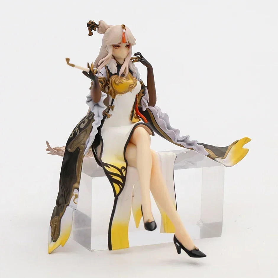 14cm Genshin Impact Ningguang PVC Figurine Doll Model Figure