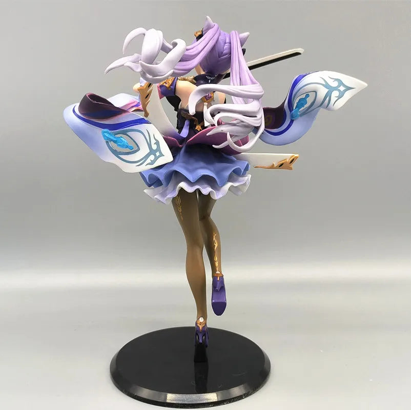 24cm Genshin Impact Keqing Girl PVC Figure Collection Model [No box]